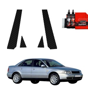 4w1 Folia karbonowa Grizz Protector na słupki do Audi A4 B5 Sedan (1994-2001)