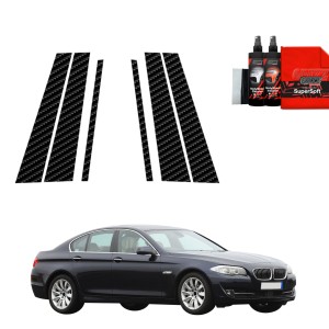 6w1 Folia karbonowa Grizz Protector na słupki do BMW 5 F10 Sedan PreLCI (2010-2012)
