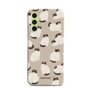 Etui ochronne do Galaxy A34 5G, Mobiwear Elite Pro, kawa miau