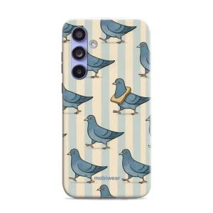 Etui ochronne do Galaxy A54 5G, Mobiwear Elite Pro, błękitne gołębie