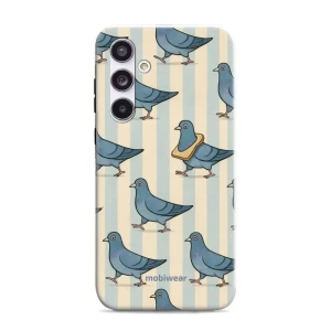Etui ochronne do Galaxy A55 5G, Mobiwear Elite Pro, błękitne gołębie