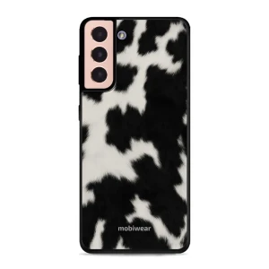 Etui ochronne do Galaxy S21, Mobiwear Glossy Case, krowie futerko