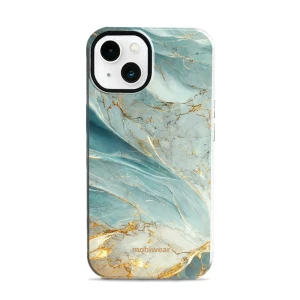 Etui ochronne do iPhone 13, Mobiwear Elite Pro, żyła lazuru