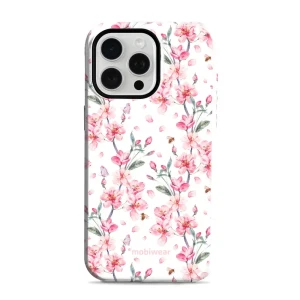Etui ochronne do iPhone 15 Pro Max, Mobiwear Elite Pro, japoński bukiet
