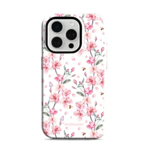 Etui ochronne do iPhone 15 Pro, Mobiwear Elite Pro, japoński bukiet