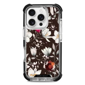 Etui ochronne do iPhone 16 Pro do MagSafe, Mobiwear Elite Bumper, nocny bukiet