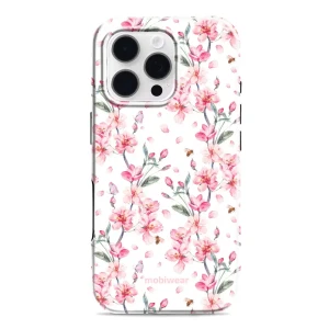 Etui ochronne do iPhone 16 Pro, Mobiwear Elite Pro, japoński bukiet