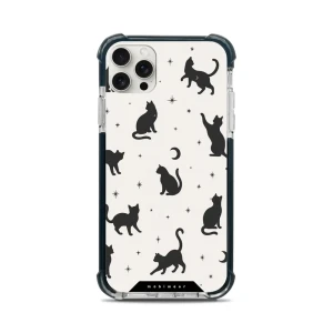 Etui ochronne do iPhone 11 Pro Max do MagSafe, Mobiwear Elite Bumper, kocia noc