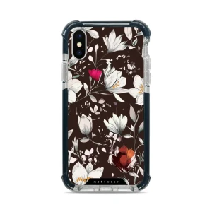 Etui ochronne do iPhone X do MagSafe, Mobiwear Elite Bumper, nocny bukiet