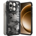 Etui Ringke Fusion X do OnePlus 15, czarno-przezroczyste moro