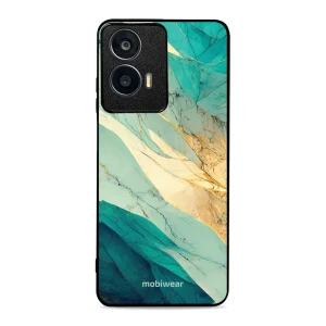 Etui ochronne do Motorola Moto G24, Mobiwear Glossy Case, turkusowy marmur