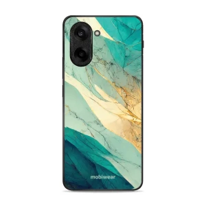 Etui ochronne do OnePlus Nord CE5 5G, Mobiwear Glossy Case, turkusowy marmur