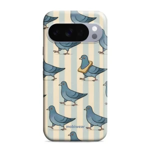 Etui ochronne do Pixel 10 Pro, Mobiwear Elite Pro, błękitne gołębie