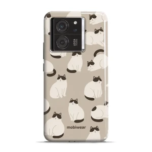 Etui ochronne do Xiaomi 13T, Mobiwear Elite Pro, kawa miau