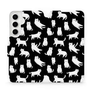 Etui z klapką do Galaxy S24 Plus, Mobiwear Book, kotki luna