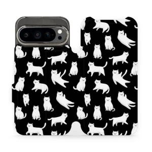 Etui z klapką do Google Pixel 9 Pro, Mobiwear Book, kotki luna