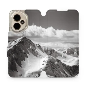 Etui z klapką do Honor 400 5G, Mobiwear Book, górski szczyt