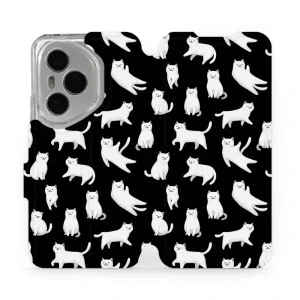 Etui z klapką do Honor 400 Pro 5G, Mobiwear Book, kotki luna