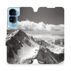 Etui z klapką do Honor 90 Lite, Mobiwear Book, górski szczyt