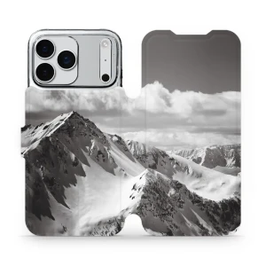 Etui z klapką do iPhone 17 Pro Max, Mobiwear Book, górski szczyt