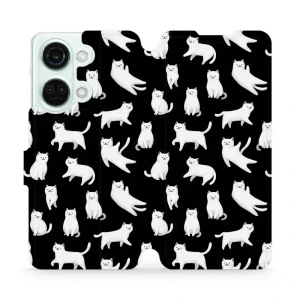 Etui z klapką do OnePlus Nord 3, Mobiwear Book, kotki luna