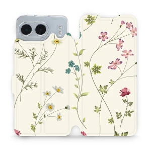 Etui z klapką do OnePlus Nord 4, Mobiwear Book, polne kwiaty