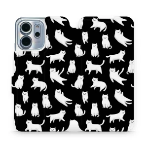 Etui z klapką do Oppo Reno 14 FS, Mobiwear Book, kotki luna