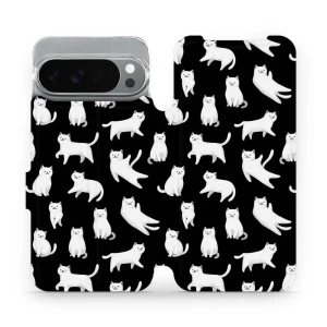 Etui z klapką do Pixel 10 Pro XL, Mobiwear Book, kotki luna