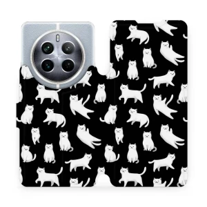 Etui z klapką do Realme 12 Pro Plus, Mobiwear Book, kotki luna