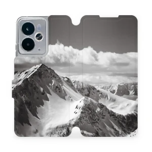 Etui z klapką do Realme 14 5G, Mobiwear Book, górski szczyt