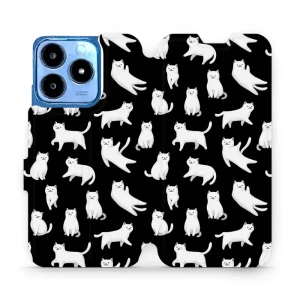 Etui z klapką do Realme C63 4G, Mobiwear Book, kotki luna