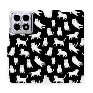 Etui z klapką do Xiaomi 14T Pro, Mobiwear Book, kotki luna