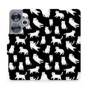 Etui z klapką do Xiaomi Poco F6, Mobiwear Book, kotki luna