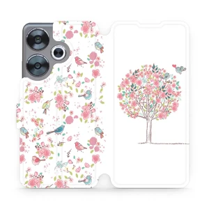 Etui z klapką do Xiaomi Poco F6, Mobiwear Book, różowy gaj