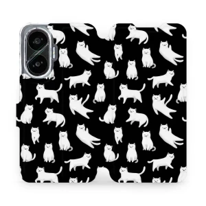 Etui z klapką do Xiaomi POCO F7, Mobiwear Book, kotki luna