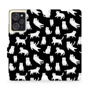 Etui z klapką do Xiaomi POCO X5 Pro, Mobiwear Book, kotki luna