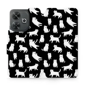 Etui z klapką do Xiaomi Redmi 13 4G, Mobiwear Book, kotki luna