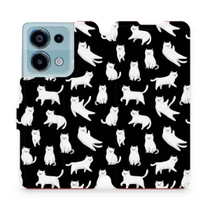 Etui z klapką do Xiaomi Redmi Note 13 Pro 4G, Mobiwear Book, kotki luna