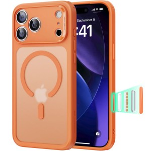 Etui ESR Classic Hybrid do MagSafe do iPhone 17 Pro, półprzezroczysto-pomarańczowe