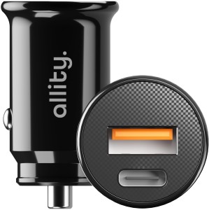 Ładowarka samochodowa Allity ACC-100-30WAC 1x USB-C / 1x USB-A 30W, czarna