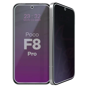 Prywatyzujące szkło hybrydowe Bizon Hybrid Shadow do Xiaomi POCO F8 Pro, matowe