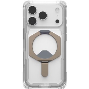 Etui pancerne Urban Armor Gear Plasma XTE Mag do MagSafe do iPhone 17 Pro, przezroczysto-tytanowe