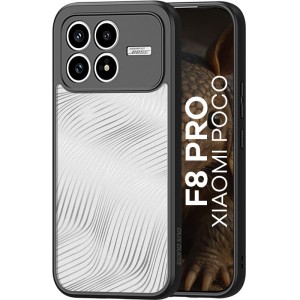 Etui Dux Ducis AIMO do Xiaomi POCO F8 Pro, przezroczyste z czarną ramką