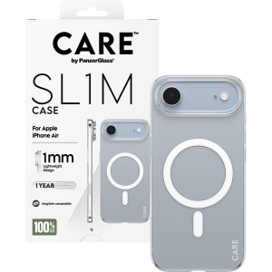Etui CARE by PanzerGlass SL1M do MagSafe do iPhone Air, przezroczyste
