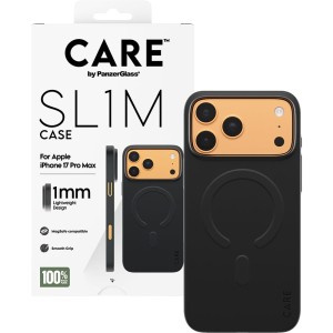 Etui CARE by PanzerGlass SL1M do MagSafe do iPhone 17 Pro Max, czarne