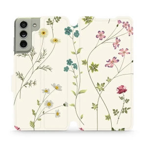 Etui z klapką do Galaxy S21 FE, Mobiwear Book, polne kwiaty
