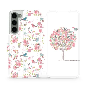 Etui z klapką do Galaxy S23 Plus, Mobiwear Book, różowy gaj