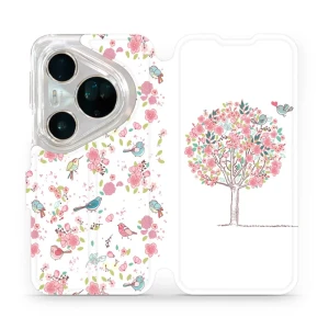 Etui z klapką do Huawei Pura 80 Ultra, Mobiwear Book, różowy gaj