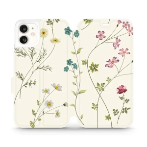 Etui z klapką do iPhone 11, Mobiwear Book, polne kwiaty