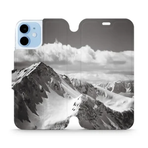 Etui z klapką do iPhone 12 Mini, Mobiwear Book, górski szczyt